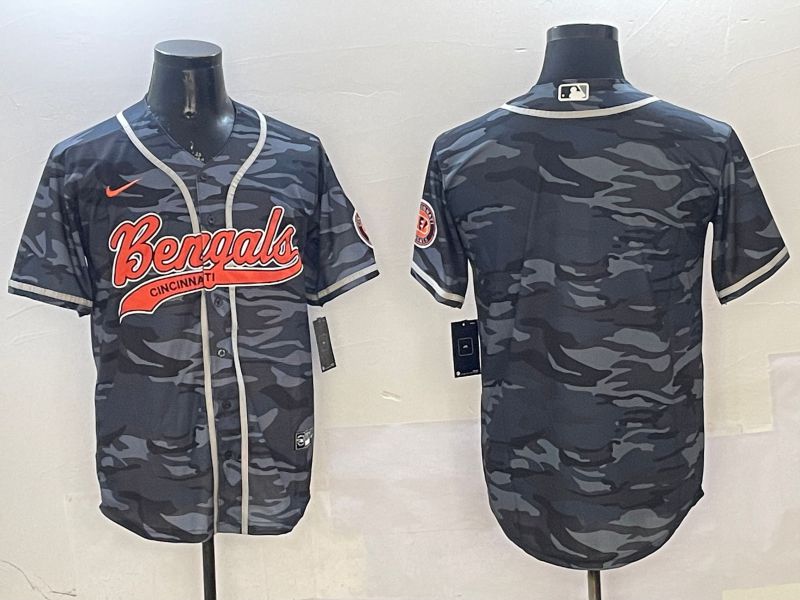 Men Cincinnati Bengals Blank Camo Joint Name 2025 Nike Limited NFL Jersey style 1->cincinnati bengals->NFL Jersey